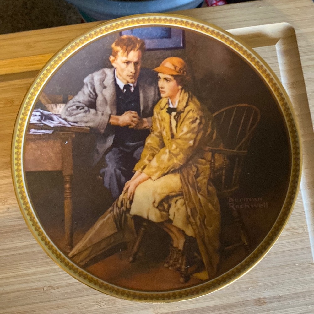 Vintage Norman Rockwell Plate
